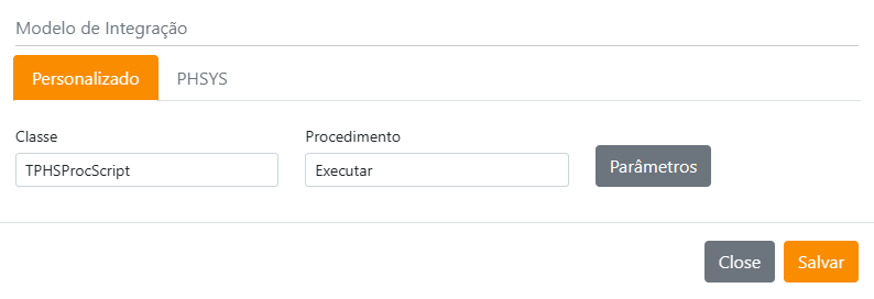 Imagem do modelo de integração