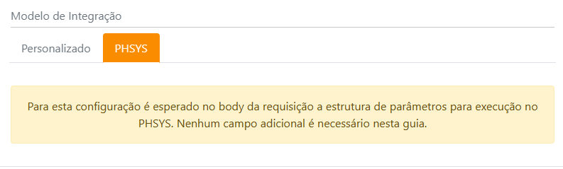 Imagem do modelo de integração