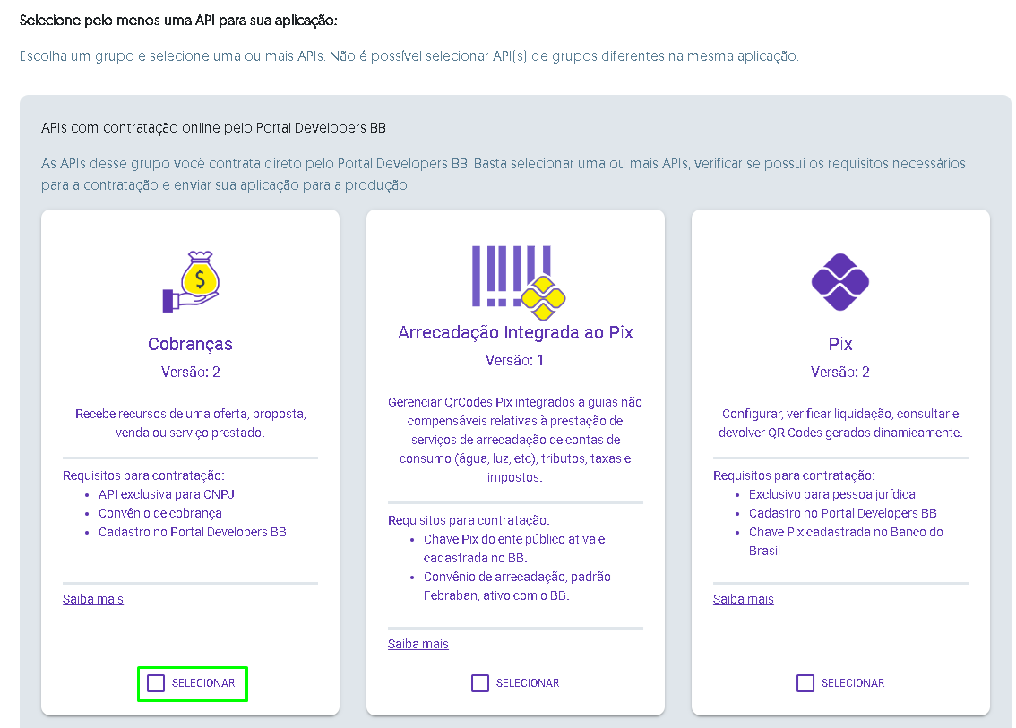 API COBRANÇAS